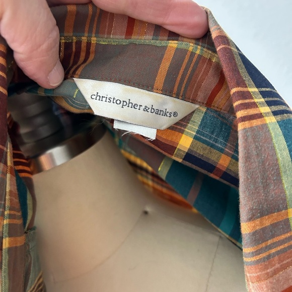 Plaid Women's  zip from Jacket style top - Picture 4 of 4